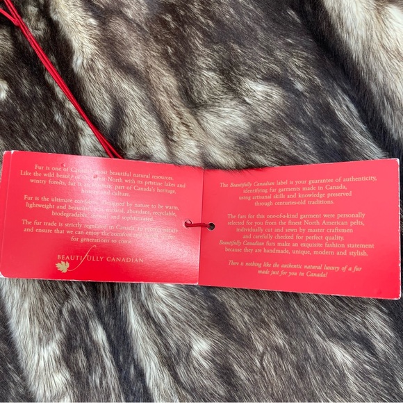 NEW! Beautifully Canadian Bleached Mink Jacket - Size 10 - Picture 11 of 12